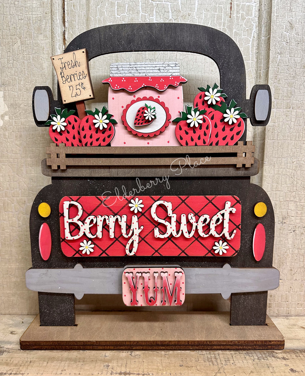 Strawberry Insert for Truck Shelf Sitter, Bread Board or Hanger (NOT included, sold separately)