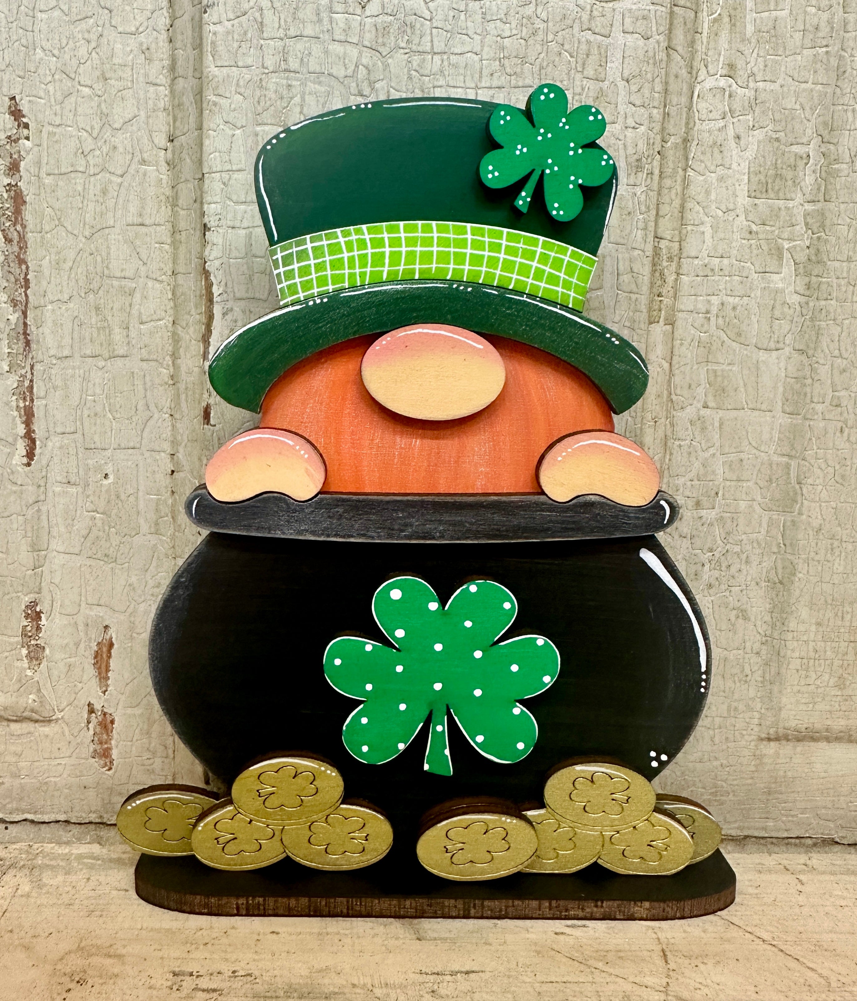 St Patrick's Day Gnomes Spring Irish Gnome Decorations Gifts Shamrock Gnomes St Patrick's Day Decorations For Home Tiered Tray Table Ornaments