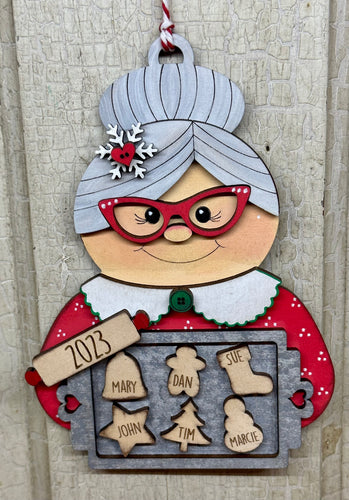 Personalized Mrs. Claus Ornament  - DIY