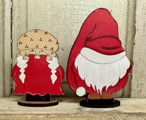 2 Sided Goodnight Santa & Mrs. Claus Shelf Sitters - DIY