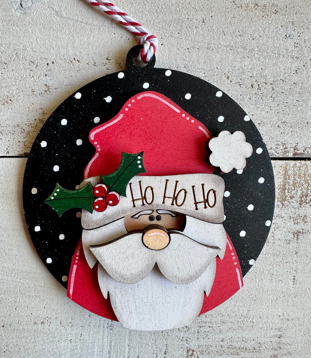 Ho Ho HO Santa Ornament - DIY