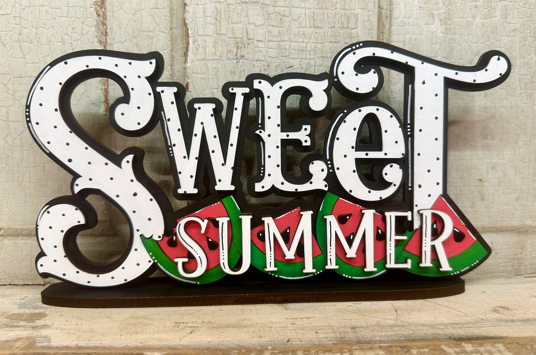 Sweet Watermelon Summer Shelf Sitter