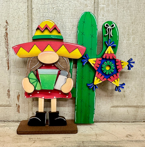 Cinco De Mayo Gnome Shelf Sitter - Unpainted