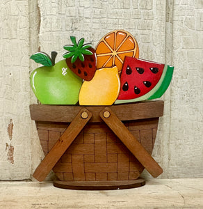 7 New Tiny Basket Summer Inserts - Unpainted