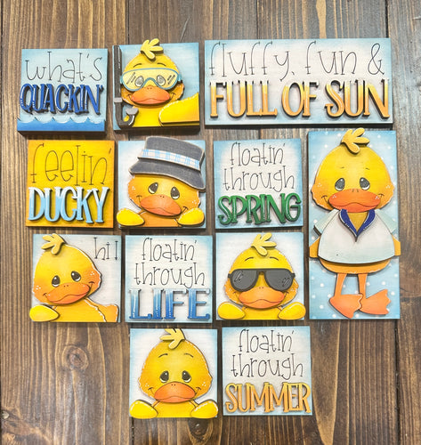 MINI Summer Duck Ladder or Frame Inserts - Unpainted