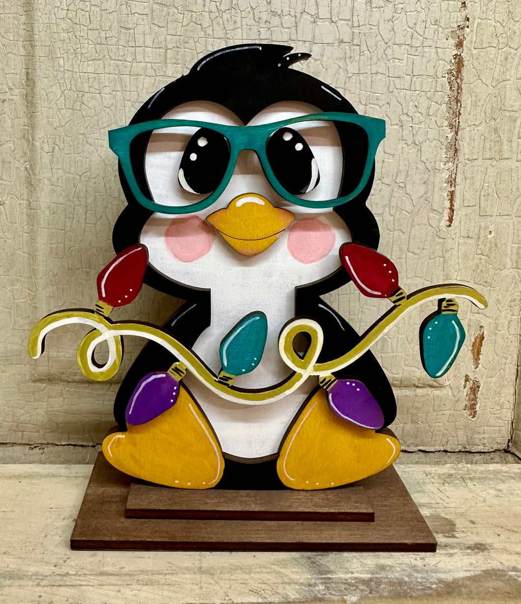 Nerdy Penguin Shelf Sitter - Unpainted