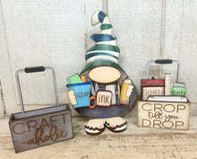 Load image into Gallery viewer, Craft Gal with a Tote Full of Accessories - Unpainted