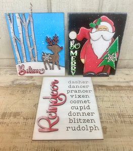 Christmas Small Signs - Unpainted