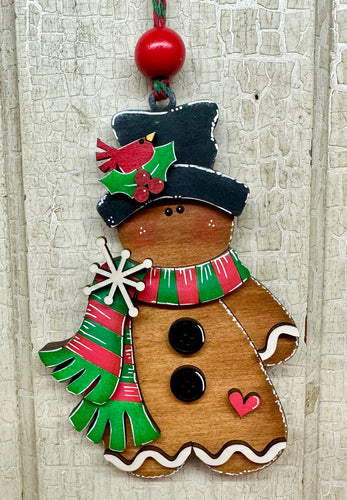 Gingerbread Boy Ornament - Unpainted