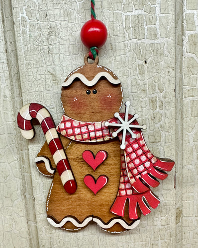 Gingerbread Girl Ornament - Unpainted