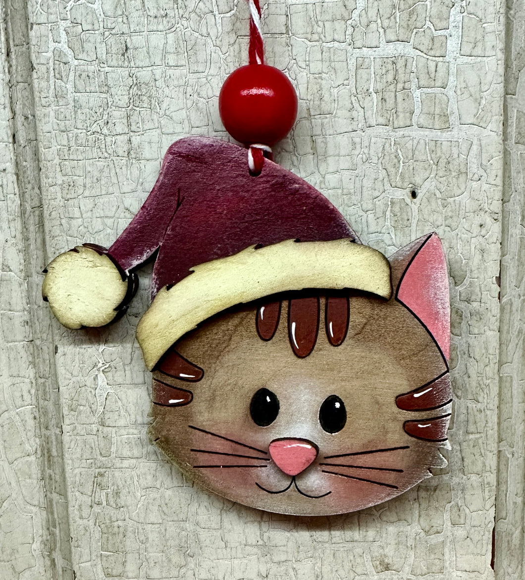 Small Cat Ornament - Unpainted
