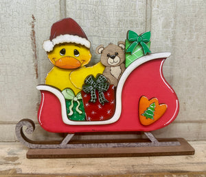 Sleigh with a Duck  - Unpainted