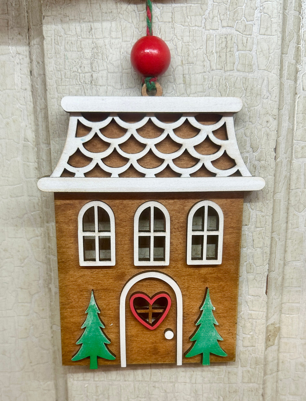 Gingerbread House Ornament - Unpainted