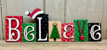 Load image into Gallery viewer, Christmas / Winter Block Word Sign - Unpainted