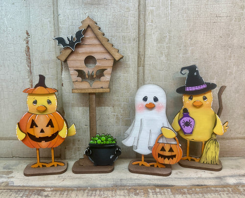 Halloween Bird Shelf Sitters - Unpainted