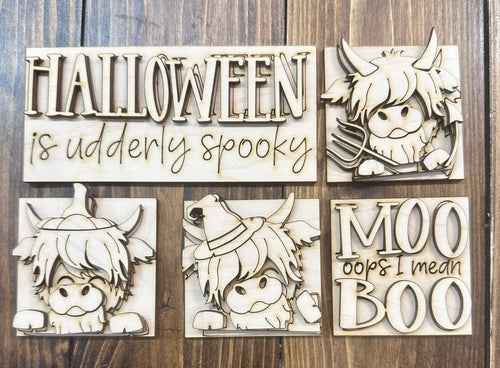 Halloween Highland Cow MINI (2.25