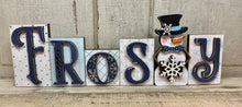 Load image into Gallery viewer, Christmas / Winter Block Word Sign - Unpainted