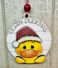 Load image into Gallery viewer, Christmas Duck Ornaments - Unpainted