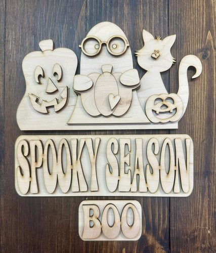 Spooky Season Insert for the Truck, Bread Board, Fence, etc. - Unpainted