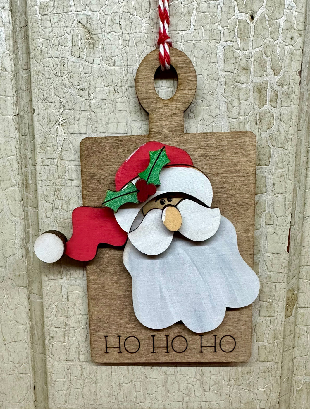Santa Cutting Board Ornament - Unpainted