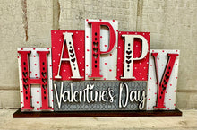 Load image into Gallery viewer, Valentine Block Sign - Unpainted - 4 Designs