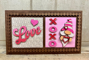 Interchangeable Valentine Pieces for Ladder or Frames - Unpainted