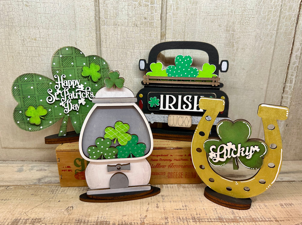 St. Patrick's Day Shelf Sitters - Unpainted - Choose One or Entire Set