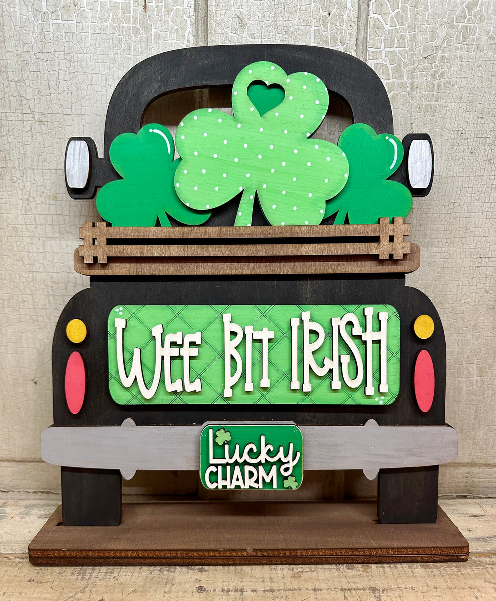 Wee Bit Irish Insert for Truck Shelf Sitter or Hanger, Bread Board or ...