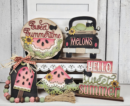 Vintage Watermelon Tiered Tray - Unpainted - Buy a Piece or Entire Set