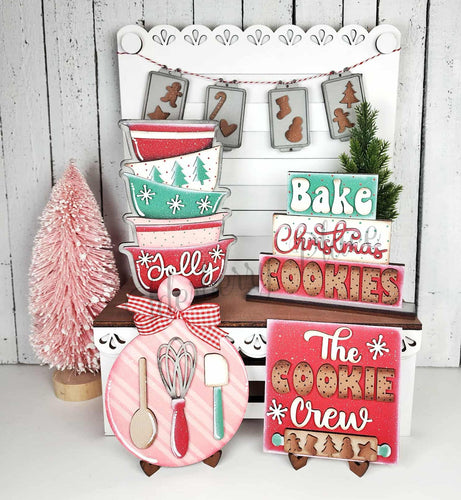Christmas Baking Decor Set  - Unpainted & Unassembled - Purchase one piece or entire set