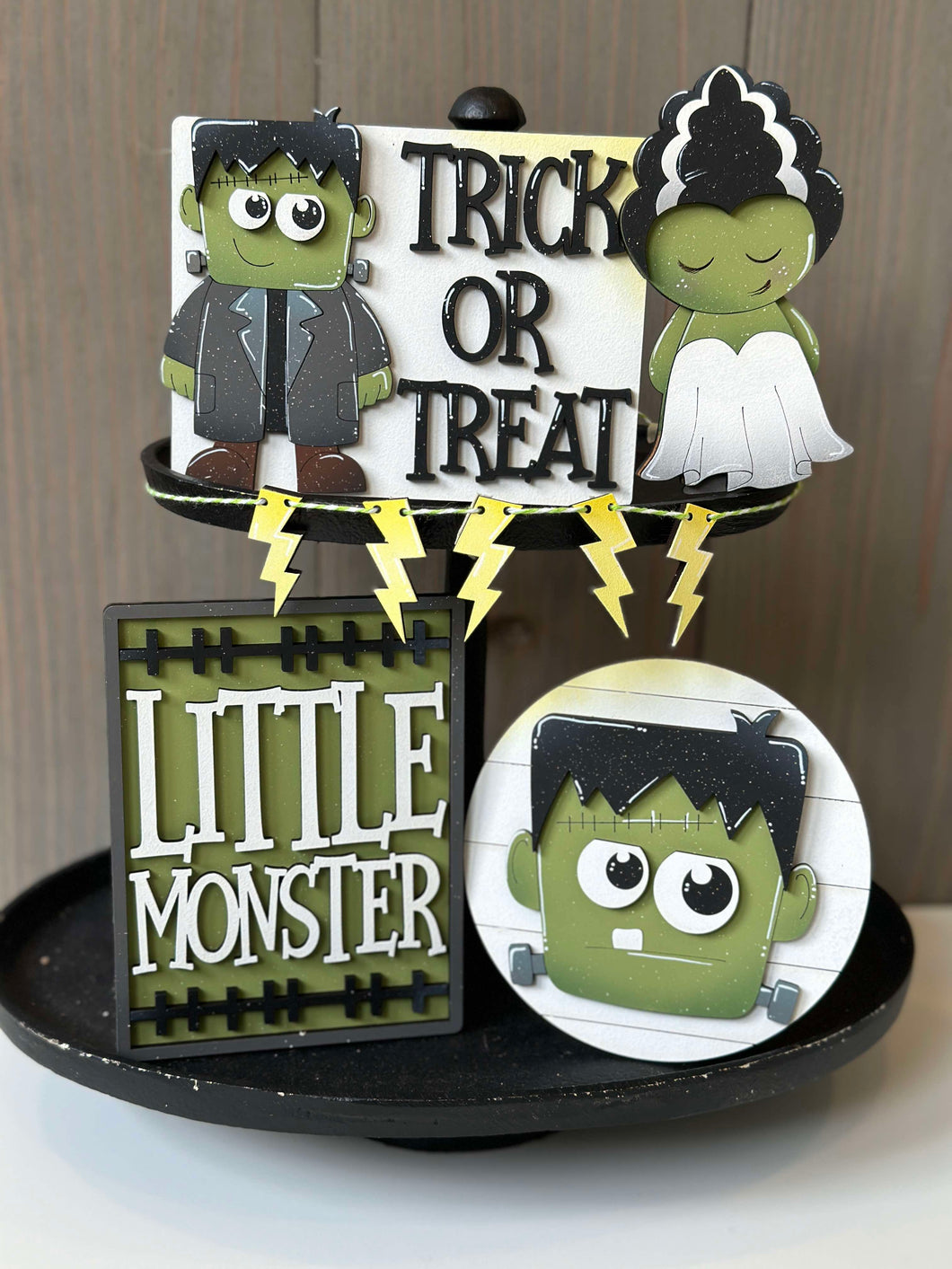 Frankenstein Tiered Tray - Unpainted - Buy a Piece or Entire Set