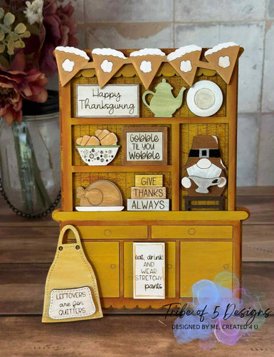 Thanksgiving Hutch Shelf Sitter - Unpainted