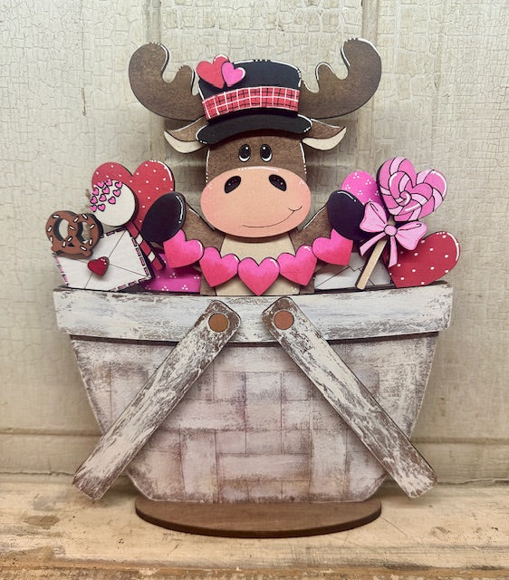 Valentine Moose Basket Insert