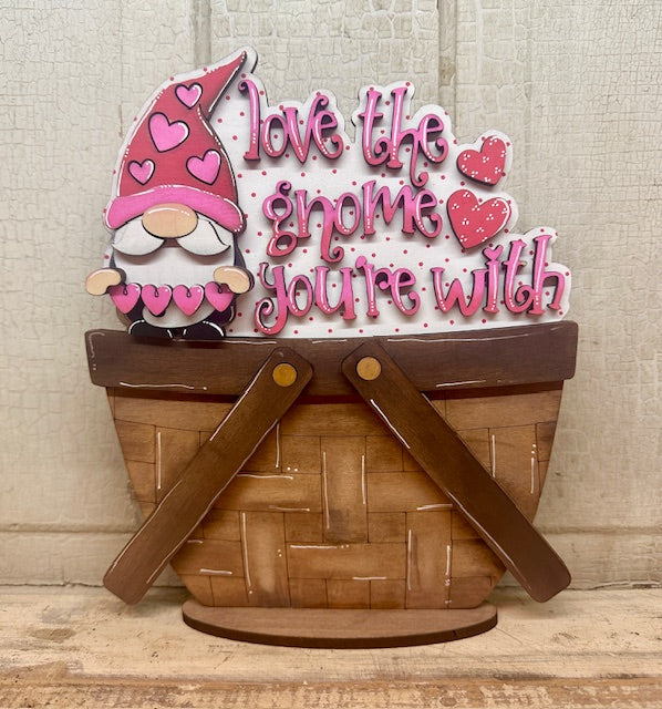 Valentine Gnome Basket Insert