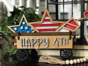 Fourth of July inserts | Wagon or Raised Shelf Sitter