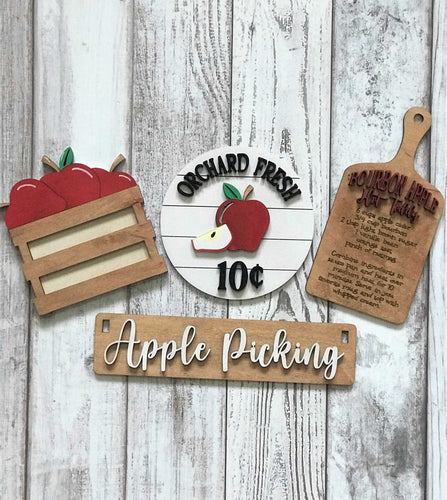 Apple Picking Interchangeable Inserts (for Wagon or Shelf Sitter), unpainted
