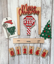 Load image into Gallery viewer, Christmas Countdown Interchangeable Inserts (for Wagon or Shelf Sitter), unpainted