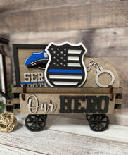 Load image into Gallery viewer, Our Hero - Police Interchangeable Inserts (for Wagon or Shelf Sitter), unpainted