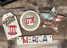 Load image into Gallery viewer, Merica Patriotic inserts | Wagon or Raised Shelf Sitter