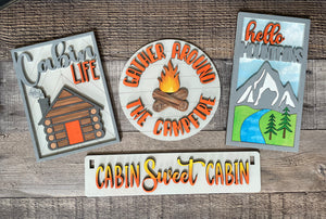 Cabin Sweet Cabin insert | Wagon or Raised Shelf Sitter