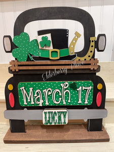 St. Patrick's Day Insert for Truck Shelf Sitter or Hanger (Truck NOT included, sold separately)