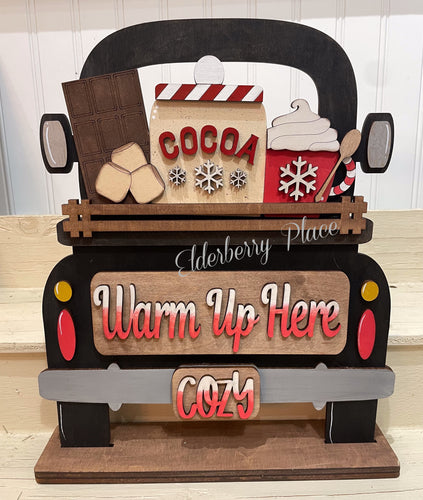 Hot Cocoa Insert for Truck Shelf Sitter or Hanger (Truck NOT included, sold separately)