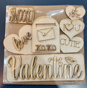 Valentines Insert for Truck Shelf Sitter or Hanger (Truck NOT included, sold separately)