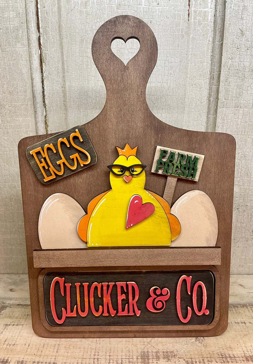 Chicken Insert for Truck or Bread Board (Truck, Bread Board or Door Hanger - NOT included, sold separately)