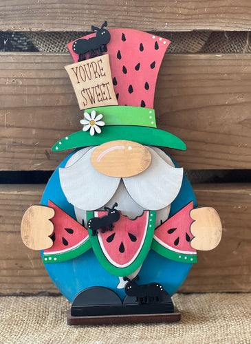 Watermelon Gnome Shelf Sitter - Unpainted