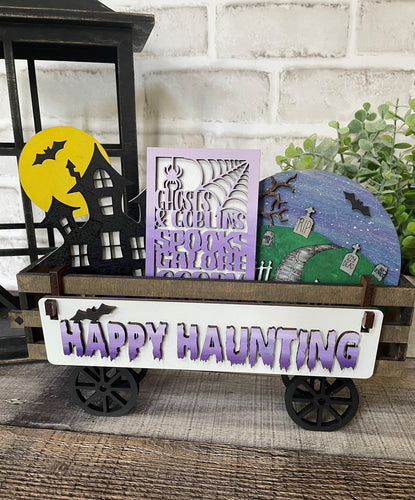 Happy Haunting Interchangeable Inserts (for Wagon or Shelf Sitter), unpainted
